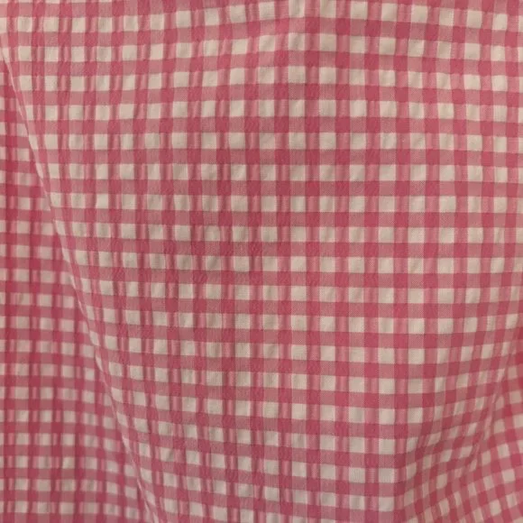 Zara Women's Pink and White Checkered Dress - Picture 6 of 6